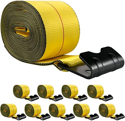 4 in. x 30 ft. Winch Strap with Flat Hook